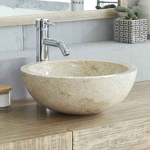 Basin sink half marble sphere for sale by buying agent sourcing in Bali to Indonesia export .