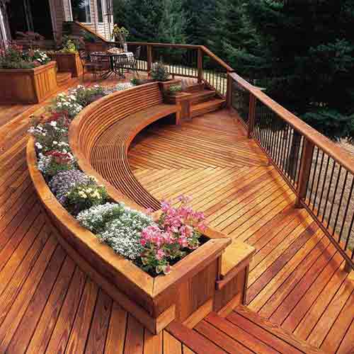 Exotic wooden deck by buying agent in Indonesia in sourcing Java export.