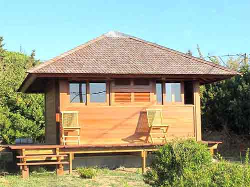 Exotic wooden house by buying agent in Indonesia for Bali export .