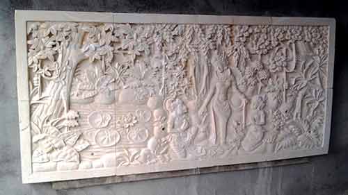 Bas-relief mural sculpture by buying agent in Indonesia Bali sourcing export.