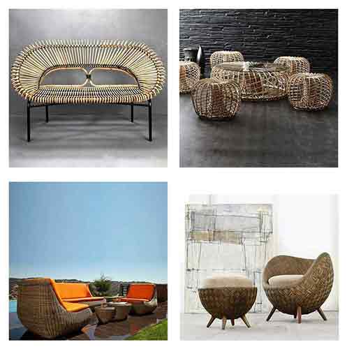Natural rattan furniture for sale in Bali by Indonesia sourcing agent.